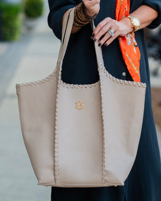 Emory Whipstitch Tote • Stone