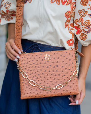 Ariana Crossbody • Saddle EO