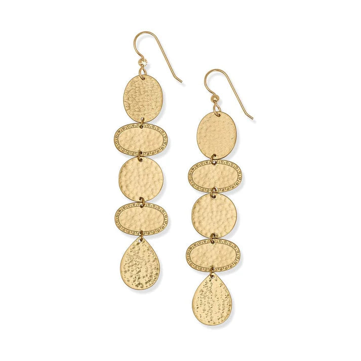 Palm Canyon Long French Wire Earrings • Gold