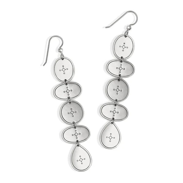 Palm Canyon Long French Wire Earrings • Silver