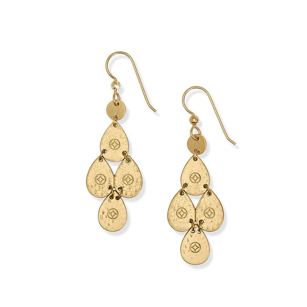 Palm Canyon Small Teardrop French Wire Earrings • Gold