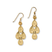 Palm Canyon Small Teardrop French Wire Earrings • Gold