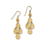 Palm Canyon Small Teardrop French Wire Earrings • Gold