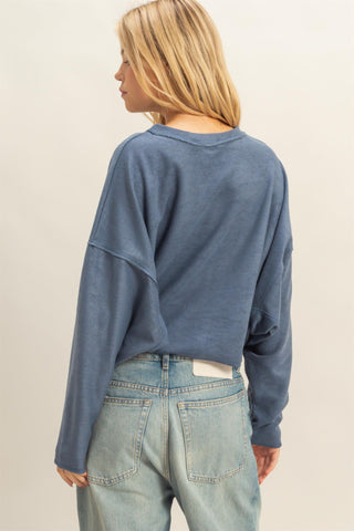 Relaxed Fit Sweatshirts • Midnight Blue