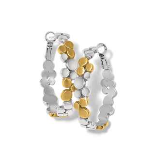 Pebble Edge Large Hoop Earrings