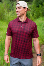 Georgia Performance Polo • Black + Red