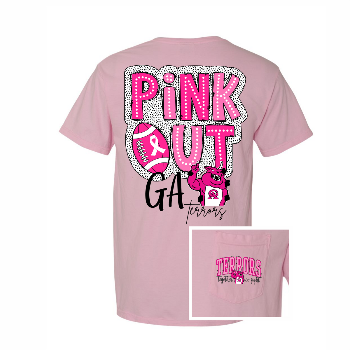 PINK OUT • GA Pirates Fight Together Tee • Pink