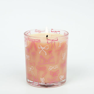 Sweet Grace Pink Bow Candle