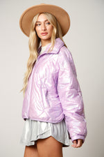 Pearlescent Quilt Jacket • Lilac