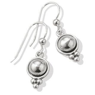 Pretty Tough Stud French Wire Earrings • Silver