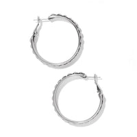 Pretty Tough Stud Large Hoop Earrings