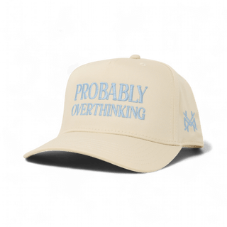 Probably Overthinking Snapback Hat • Retro Natural