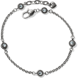Twinkle Crystal Anklet • Silver