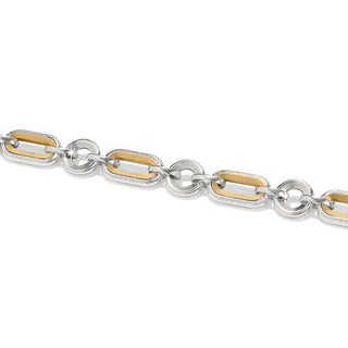 Medici Two Tone Link Bracelet