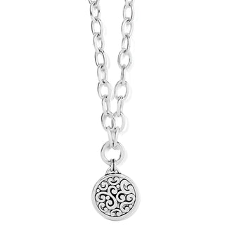 Contempo Medallion Charm Necklace • Silver