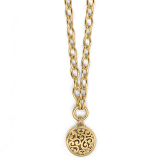 Contempo Medallion Charm Necklace • Gold