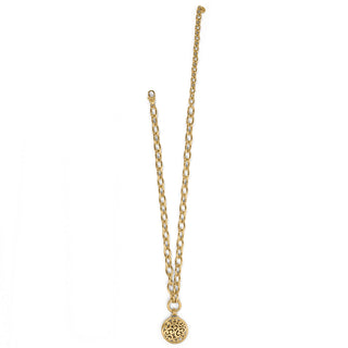 Contempo Medallion Charm Necklace • Gold