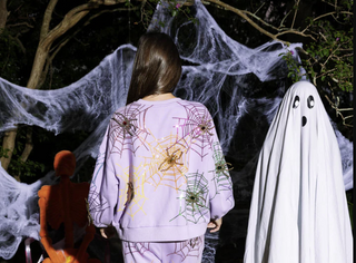 QOS Spiderweb Sweatshirt • Lavender