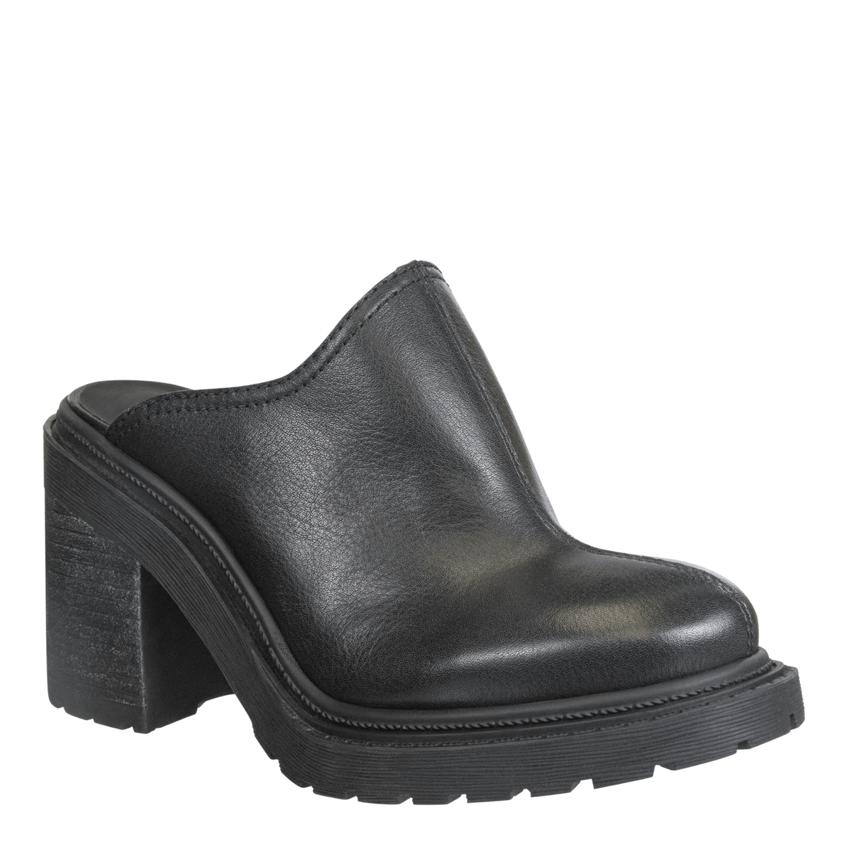 Rise Slip-On Heeled Mule • Black