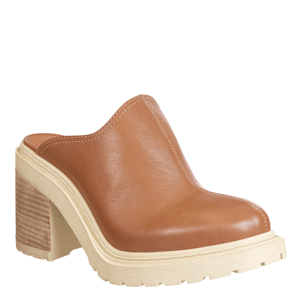 Rise Slip-On Heeled Mule • Camel