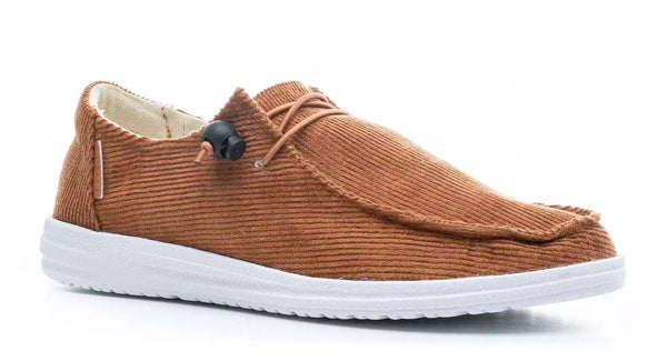 Kayak Cognac Corduroy Slip On Shoes