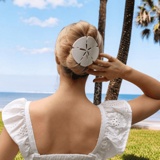 Sand Dollar Flat Hair Clip • Large