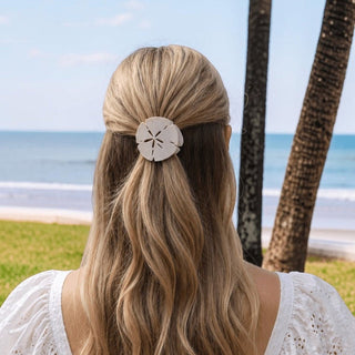 Sand Dollar Flat Hair Clip • Tiny