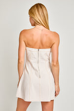 Nashville Stroll Mini Dress • White Denim