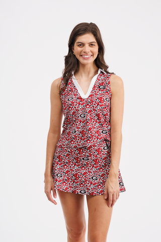 The Reese Skort - Georgia Poppies