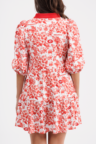 The Tory Dress -Georgia Botanicals/Georgia Red