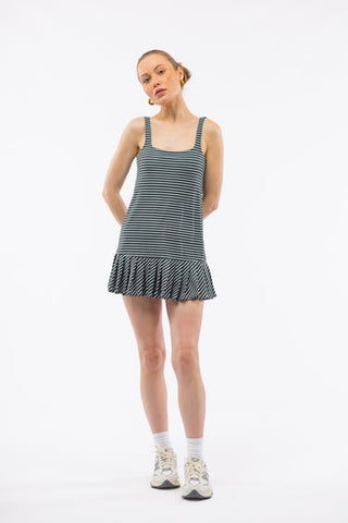 The Lucille Dress - Rosemary Stripe