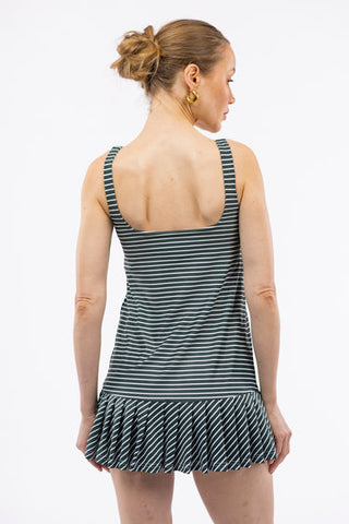 The Lucille Dress - Rosemary Stripe