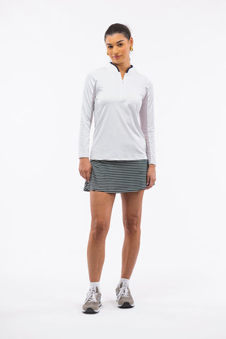 The Reese Skort - Rosemary Stripe