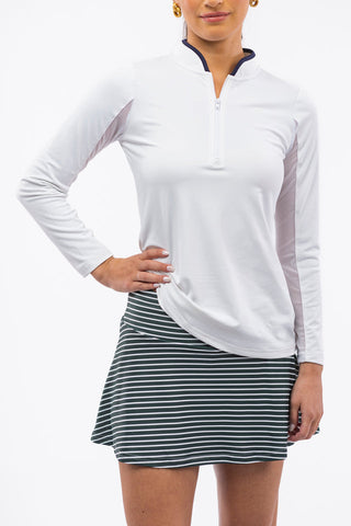 The Reese Skort - Rosemary Stripe