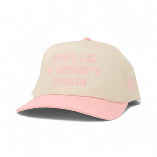 Husbands Problem Trucker Hat • Retro Pink/Natural