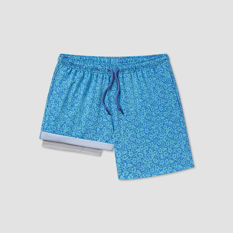 Youth Swim Shorts • Blue Blooms
