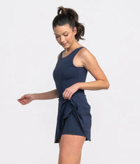 Lined Performance Dress • Classic Navy