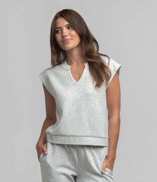 AstroKnit V Neck - Stone