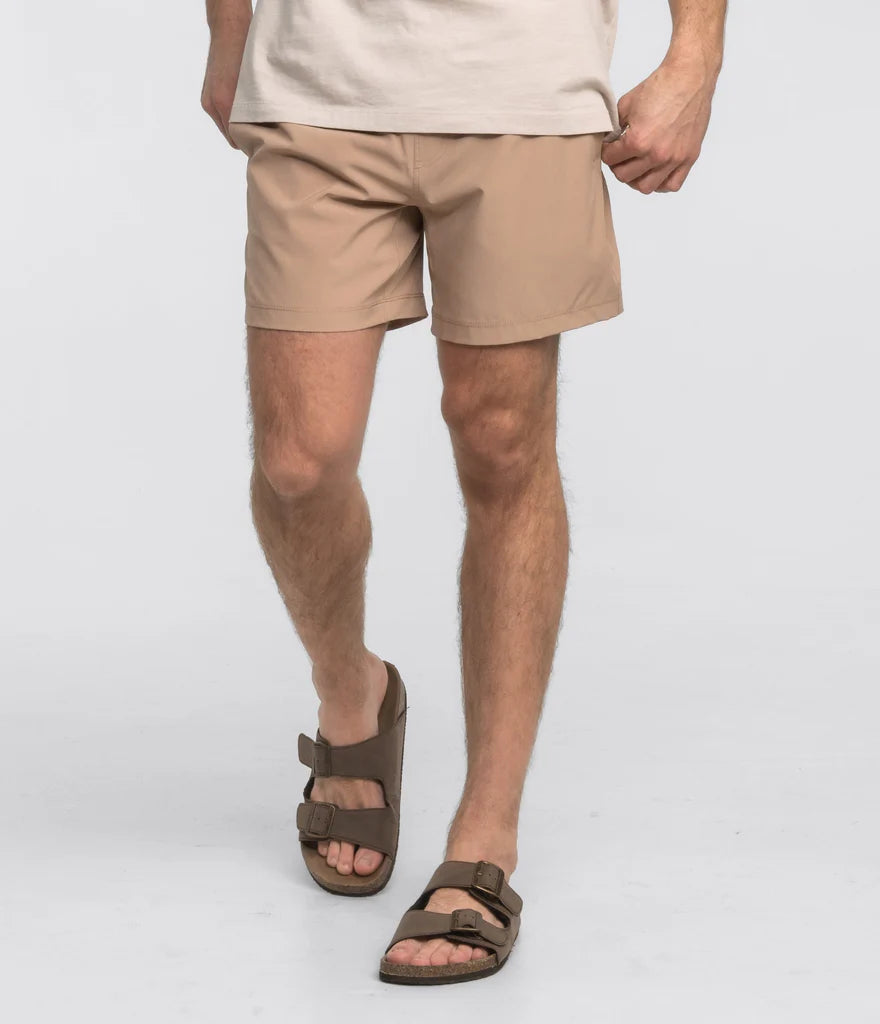 Everyday Hybrid Shorts • Almond