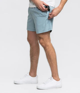 Everyday Hybrid Shorts • Stone Blue