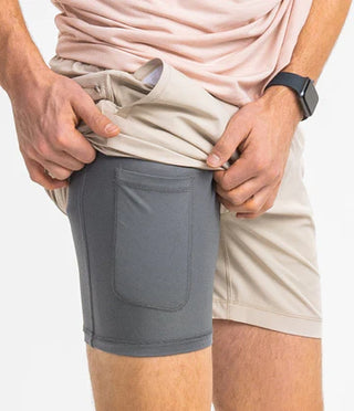 Everyday Hybrid Shorts • Pelican