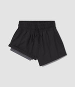 Womens Lined Hybrid Shorts • Deep Space