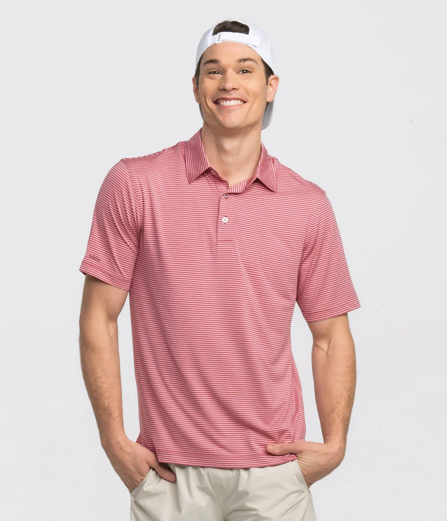 Largo Stripe Polo • Pink Nectar