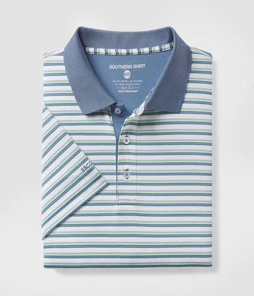 Somerset Stripe Polo • Off Course