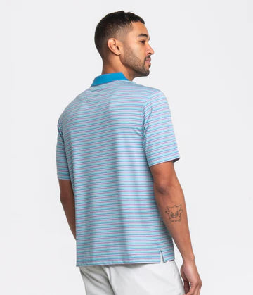 Somerset Stripe Polo • Tropical Teal