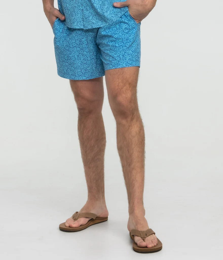 Swim Shorts • Blue Blooms