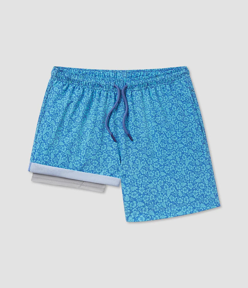 Youth Swim Shorts • Blue Blooms