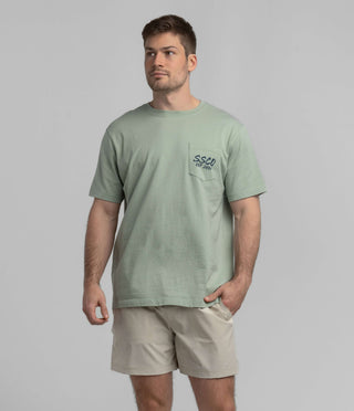 Rip It And Stick It Tee SS • Iceberg Green