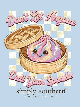 Don't Let Anyone Dull Your Sparkle Squishy Tee • Ice Blue