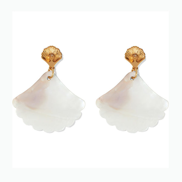 Sunset Cove Mother Of Pearl Shell Post Earrings